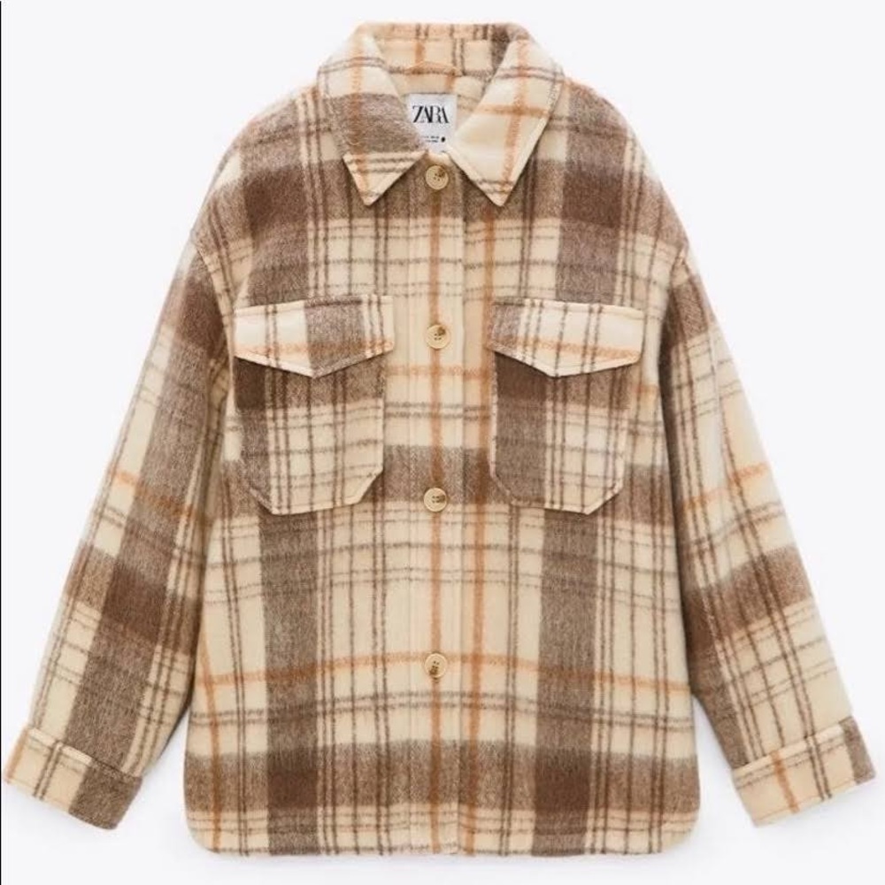 Zara Plaid Shacket